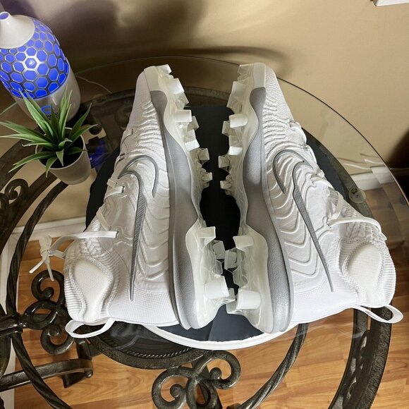 Nike‎ Alpha Huarache NXT MCS Molded Baseball Cleats DJ6519-103 Men Size 8 White - Picture 7 of 10